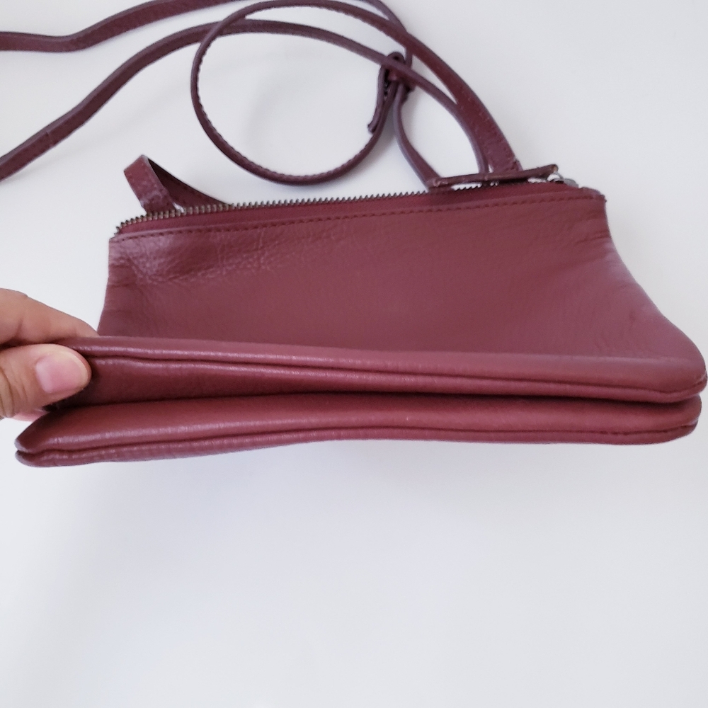 J. Jill Burgundy Leather Crossbody Bag - Picture 5 of 14